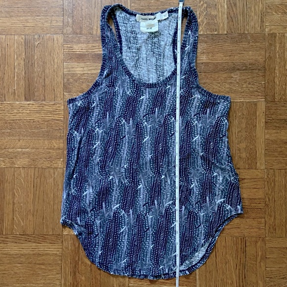 Isabel Marant for H&M linen feather print racer back tank top - Picture 5 of 6